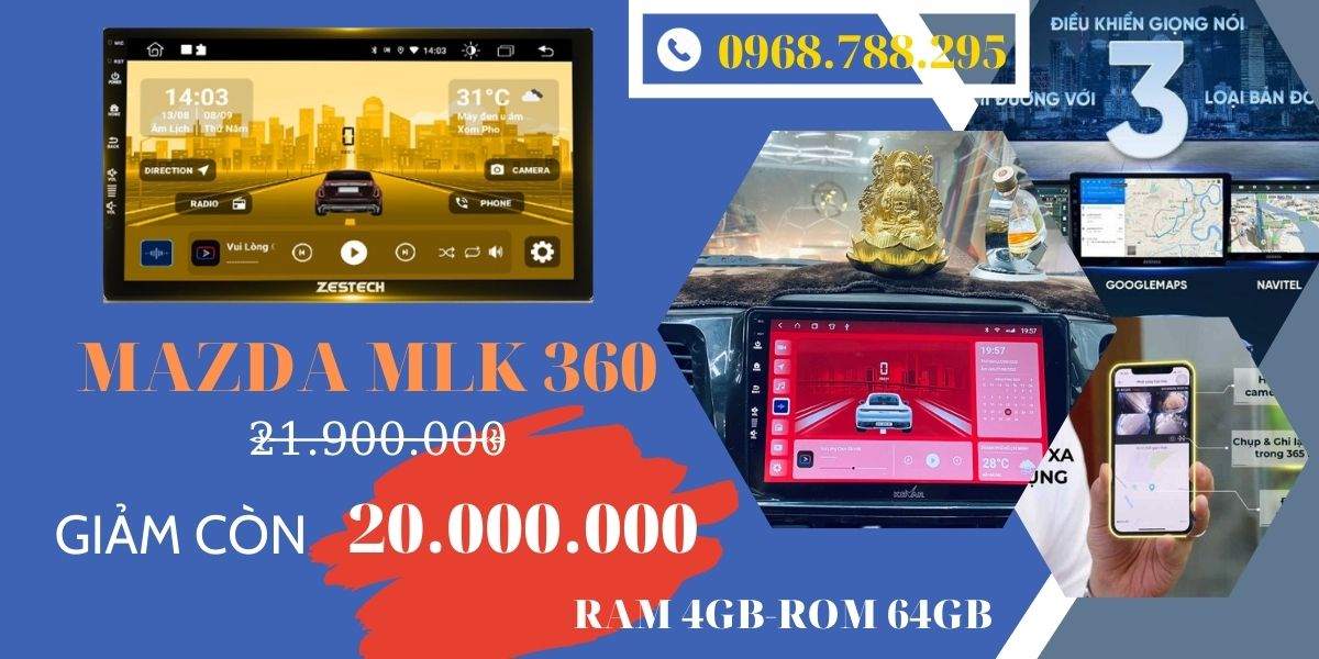 màn liền khối camera 360 cho ô tô